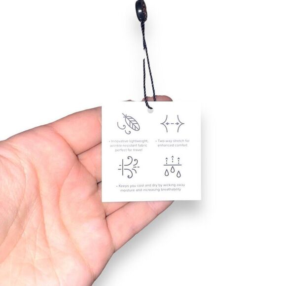 NWT Brooks Brothers Red & Navy Performance S/S Button Down M - Picture 4 of 9